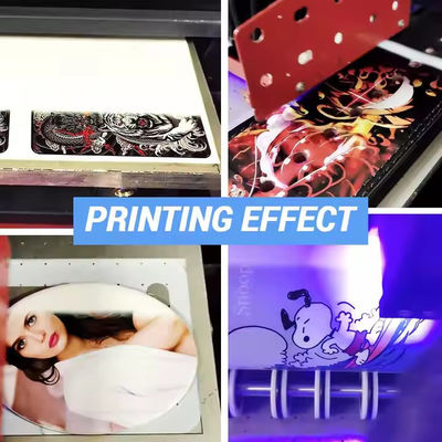 A3 Tube Printer Digital Small LED Multifunctional XP600 Inkjet UV Flatbed Printing Machine for Cell Phone Market