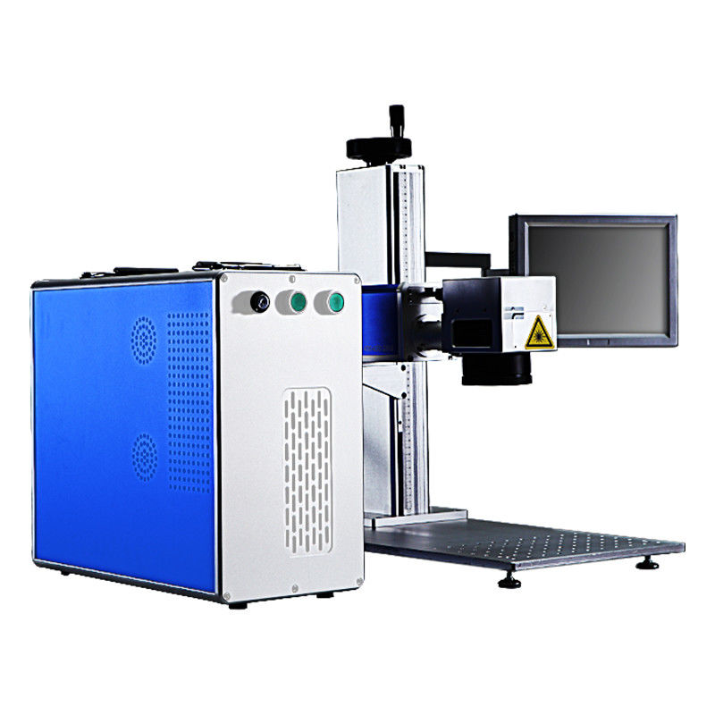 80khz Handheld Metal Engraving Machine , 2A Fiber Laser Engraver