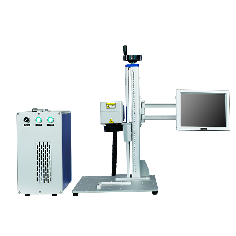 80khz Handheld Metal Engraving Machine , 2A Fiber Laser Engraver